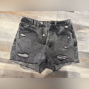 Wild Fable Black Distressed Jean Shorts